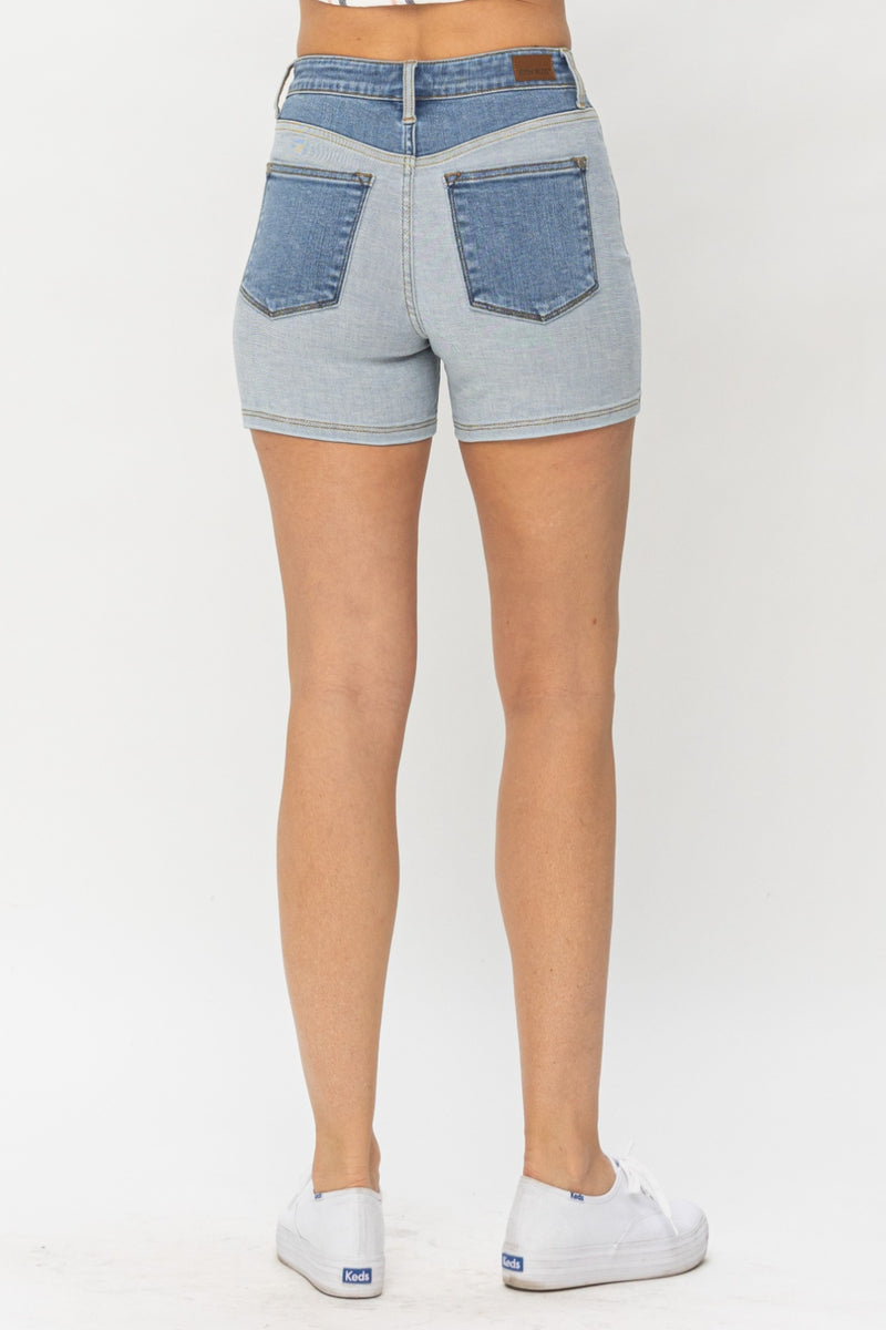 Judy Blue Color Block Shorts