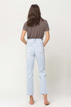 Vervet Super High Rise Distressed Crop Straight Jeans