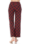 PREORDER - Red & Black Diamond Plaid PJ Pants