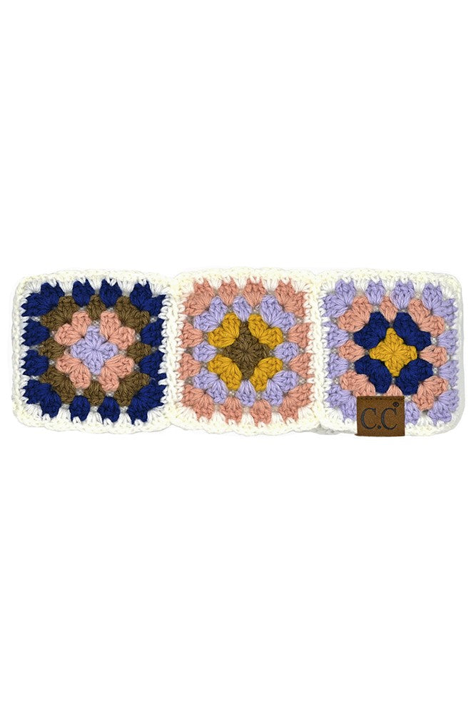 White CC Crochet Headwrap FINAL SALE
