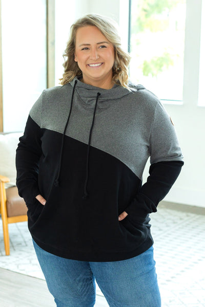 IN STOCK Ashley Hoodie - Grey and Black