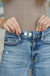 Judy Blue Callie High Rise Adjustable Button Cutoff Shorts