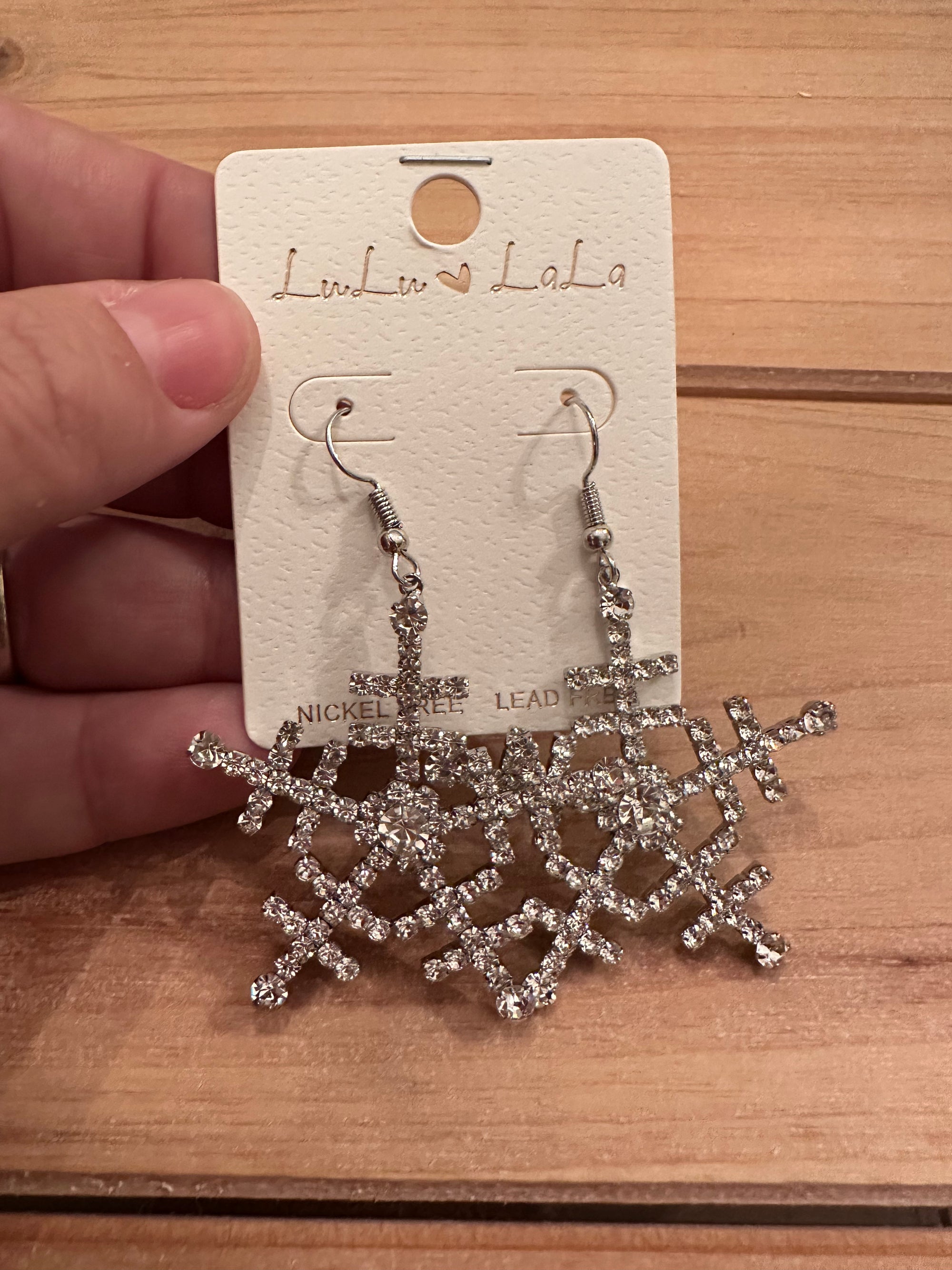 Sparkle snowflake earrings