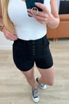 Judy Blue High Rise Button Fly Trouser Shorts