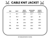 IN STOCK Cable Knit Jacket - Ivory