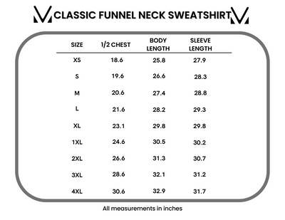 IN STOCK Classic Funnel Neck Sweatshirt - Heathered Hot Pink