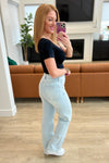 Judy Blue Brooke High Rise Control Top Vintage Wash Straight Jeans